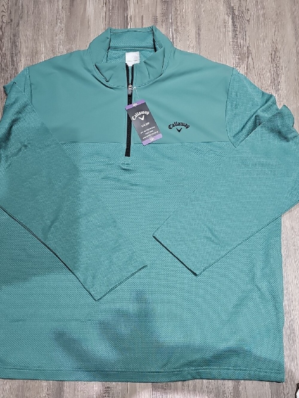 Callaway Teal Half-Zip  Pullover